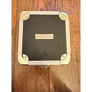 Vaultz 24 Discs CD DVD Video Games Case 6"×6" NO KEY Holder Chrome Box